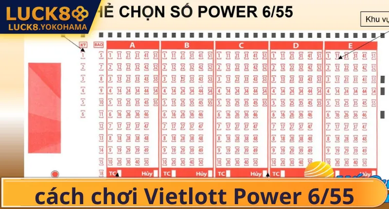 Cách Chơi Vietlott Power 6/55 Toàn Tập, Bí Quyết Săn Jackpot Giao diện hướng dẫn cách chơi Vietlott Power 6/55