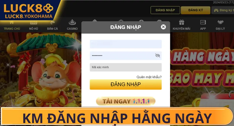 Đăng Nhập Hằng Ngày – Hỗ Trợ Nhận Quà Hấp Dẫn Cực Dễ Đăng Nhập Hằng Ngày Nhận Thưởng Lớn Từ Luck8